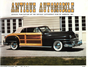 ANTIQUE AUTOMOBILE 1983 SEPT - MODEL T, '50 STUDEBAKER, '47 CHRYSLER T & C 